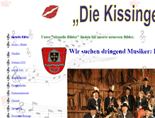 Tablet Screenshot of musikkapelle-kissing.de
